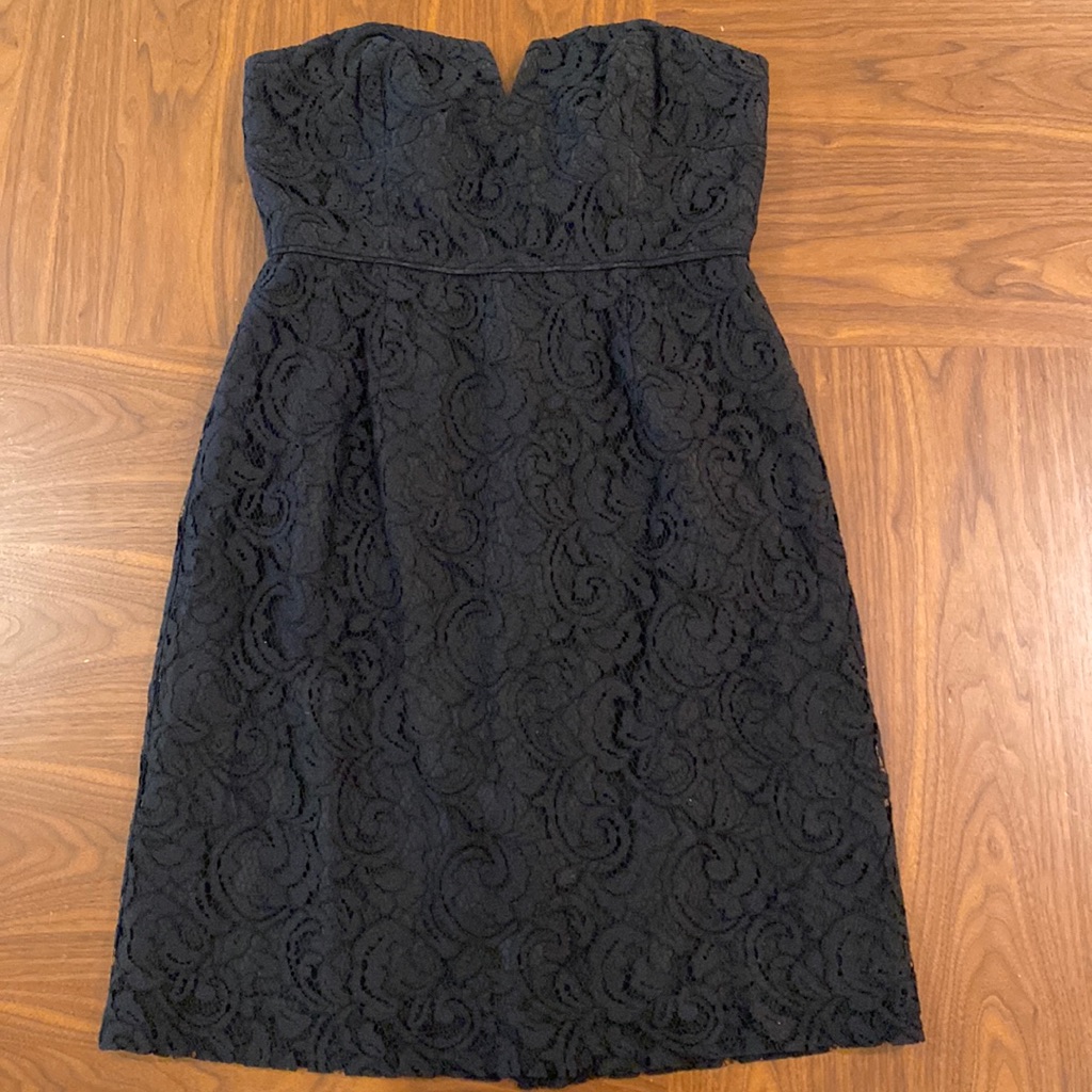 Jcrew Black Lace Dress